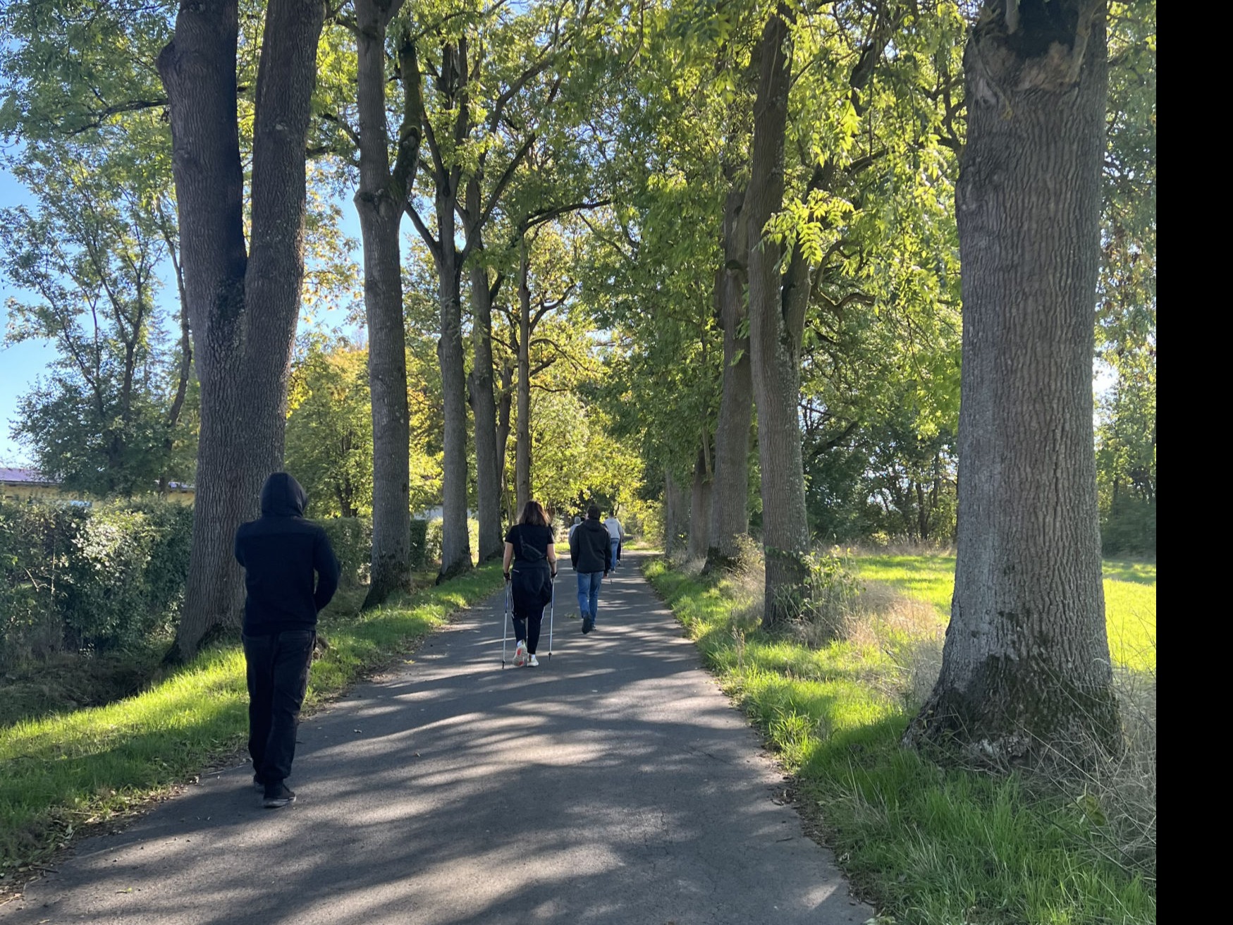 Spazieren oder Nordic Walking in der Natur rund um die Klinik